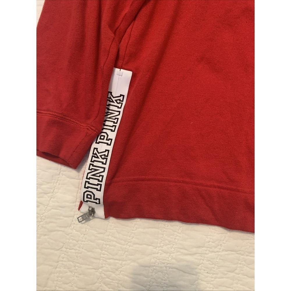 long sleeves pullover Pink Victoria Secret size large Red Women Cotton - Picture 2 of 4